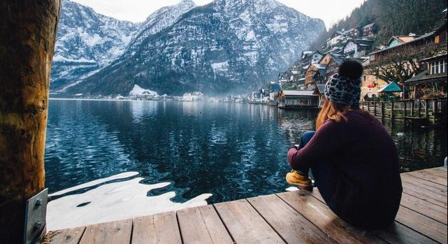 Girl on dock