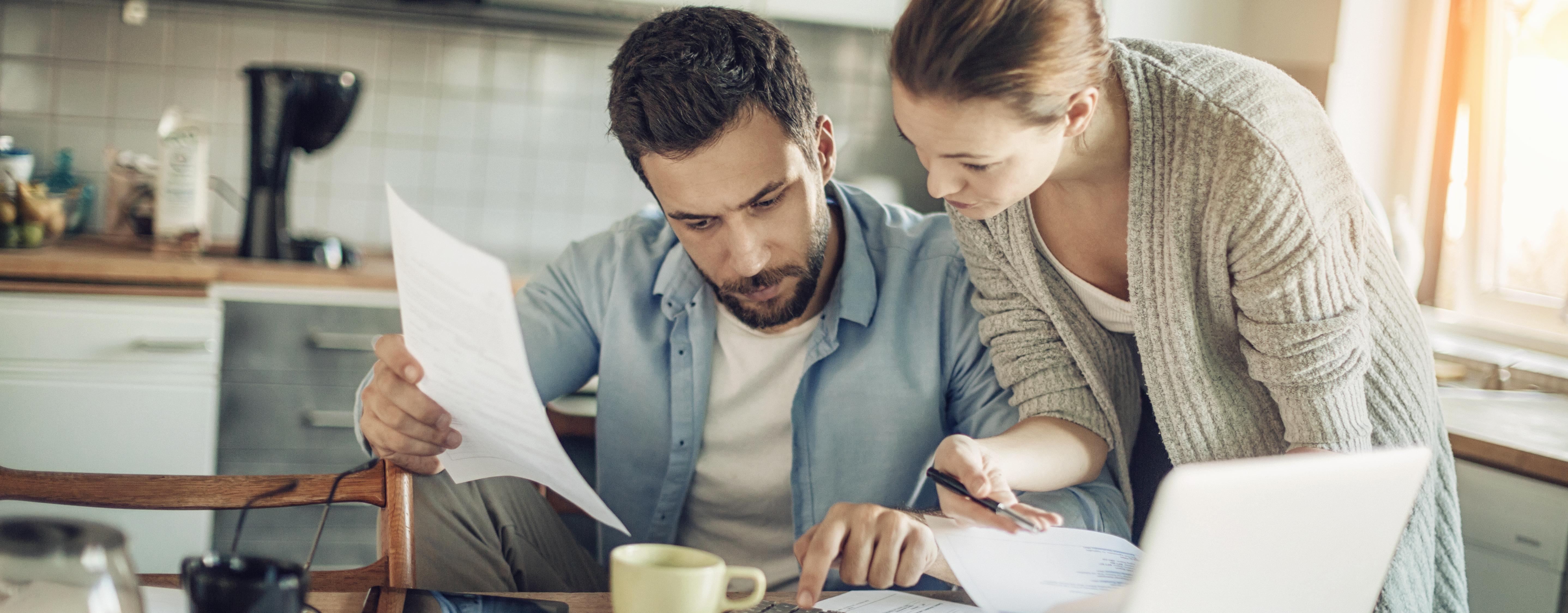 Couple Paying Bills